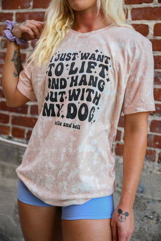 I Just Want to Lift and Hang Out with my Dog - Oversized Tee