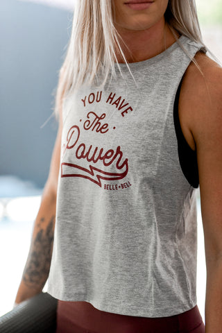 You Have the Power Racerback Crop - Make Change Collection