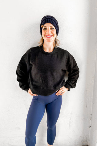 Legacy Ribbed Crop Pullover